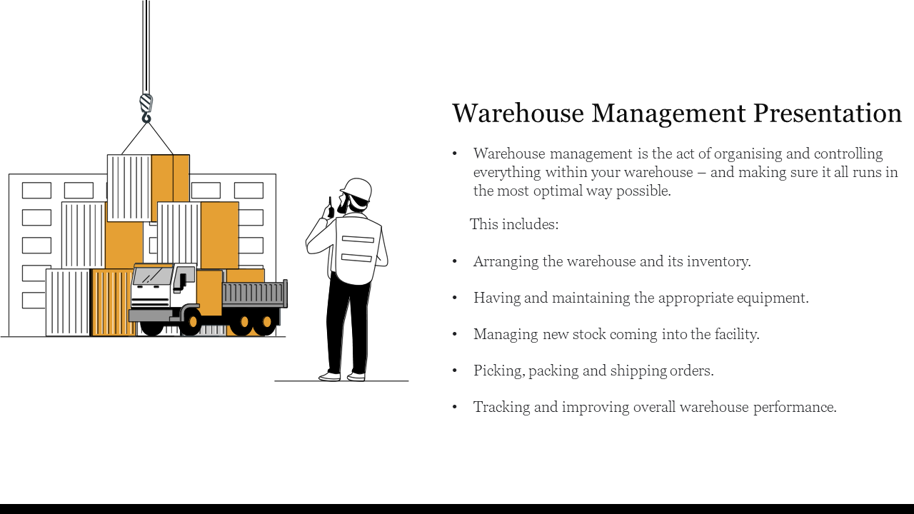 Warehouse Management Presentation Slide